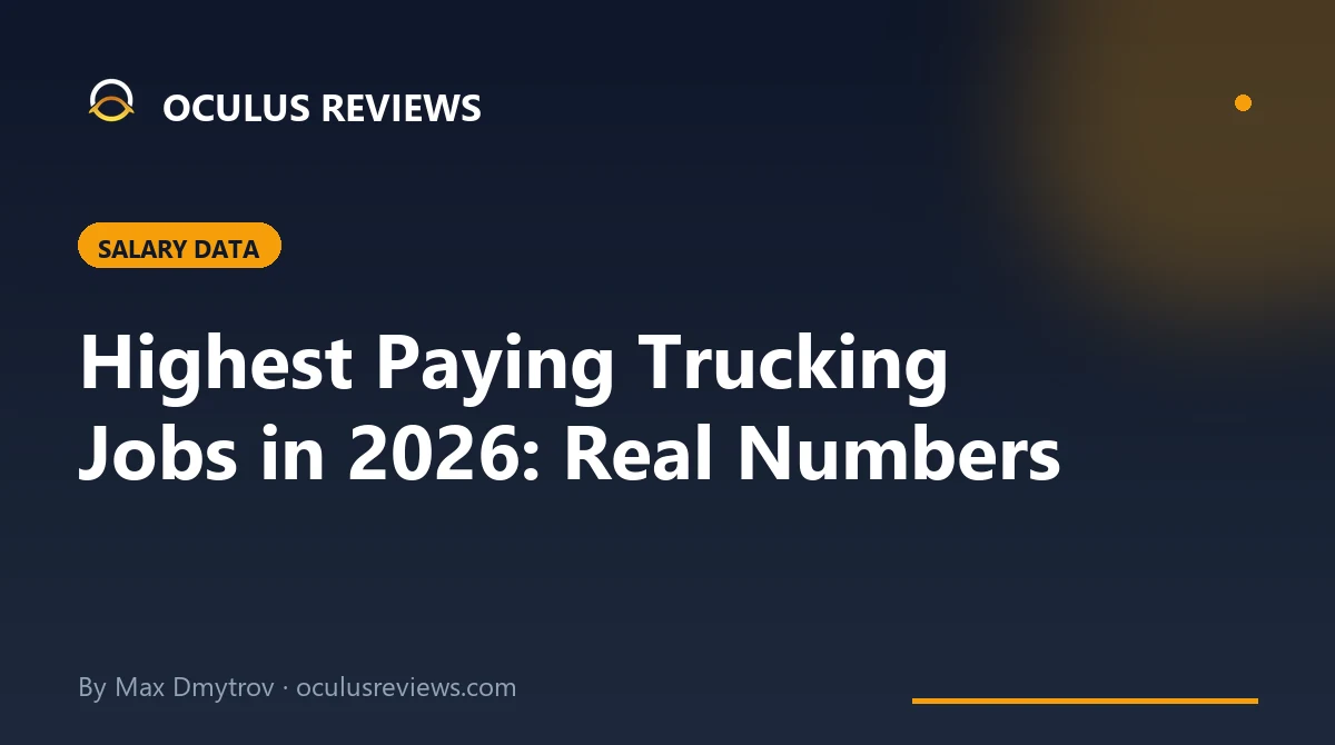 Highest Paying Trucking Jobs in 2026: Real Numbers From Someone Who's Been in the Cab