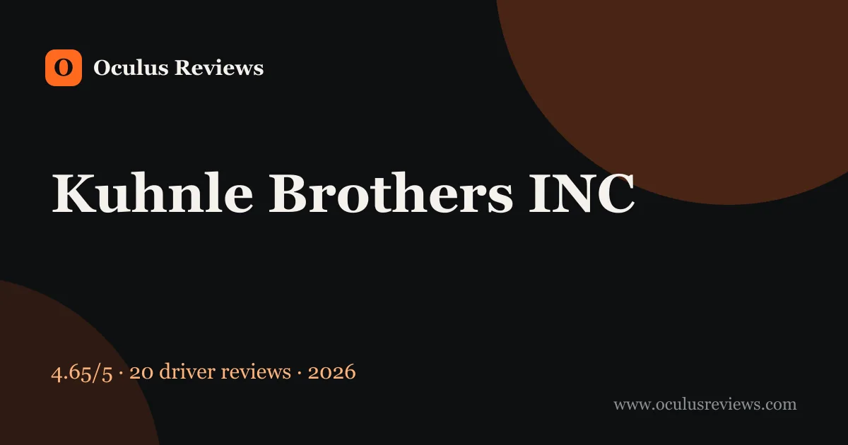 Is Kuhnle Brothers INC a Good Company to Work For? 2026 Driver Reviews