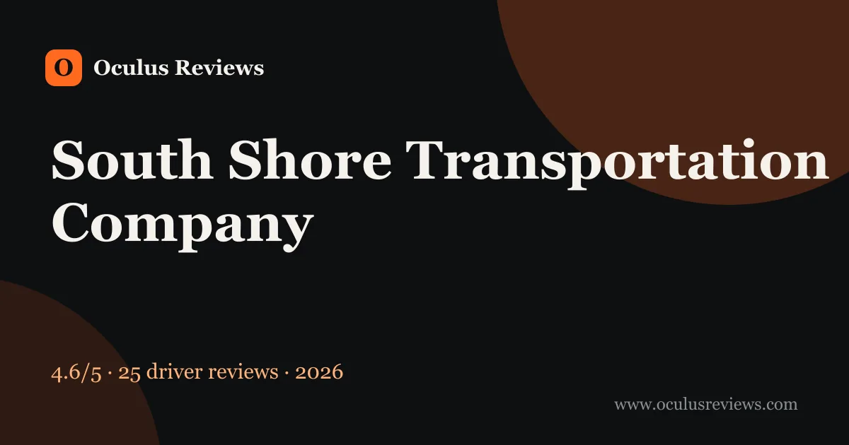 Is South Shore Transportation Company a Good Company to Work For? 2026 Driver Reviews