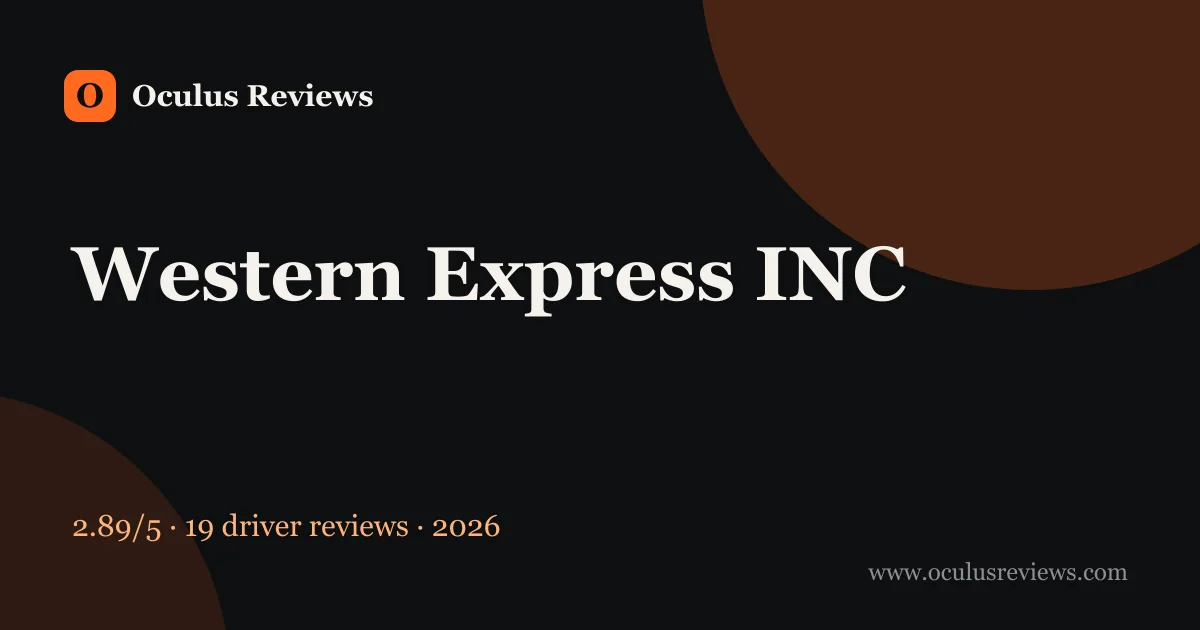 Is Western Express INC a Good Company to Work For? 2026 Driver Reviews